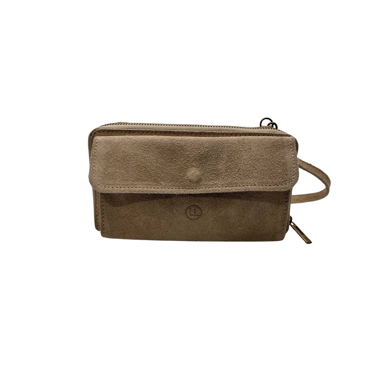 POCHETTE CUIR SUEDE HORIZONTAL