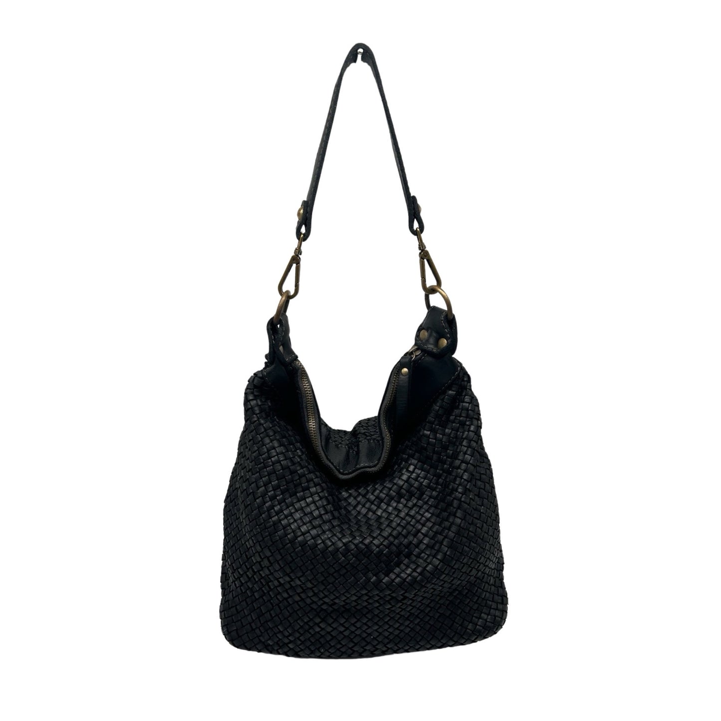 SAC SEAU EPAULE CUIR WASHED SILVIA