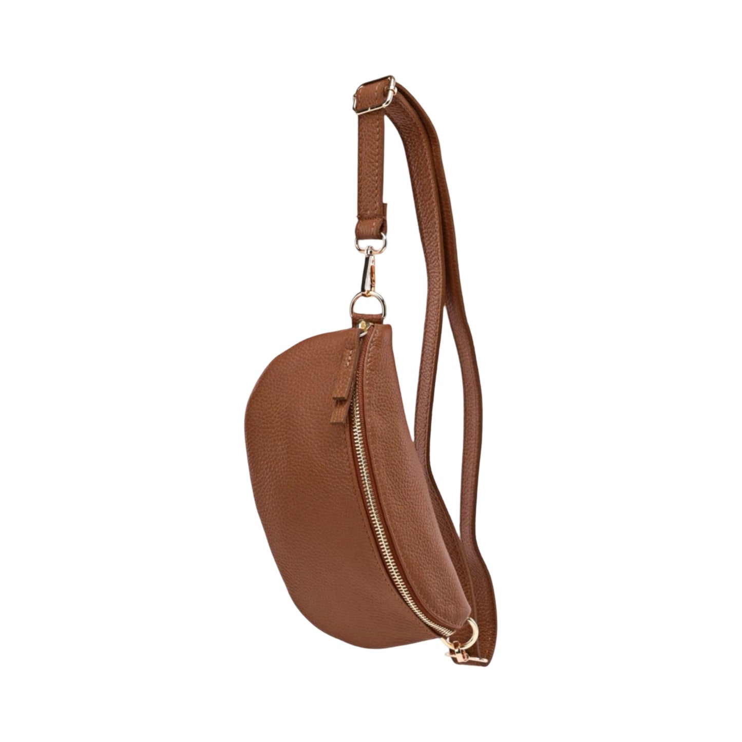 Sac Banane en Cuir Grainé 22cm