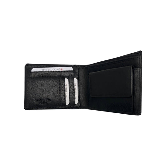 JULES BLACK WILD LEATHER WALLET 