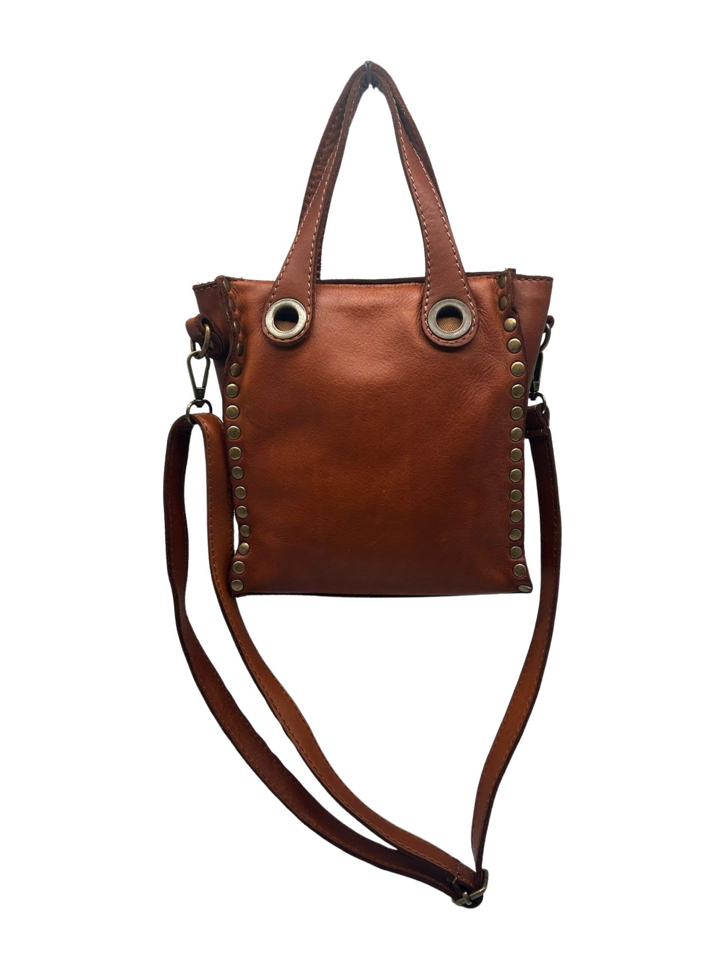 SAC A MAIN RIVET CUIR WASHED DOLORES