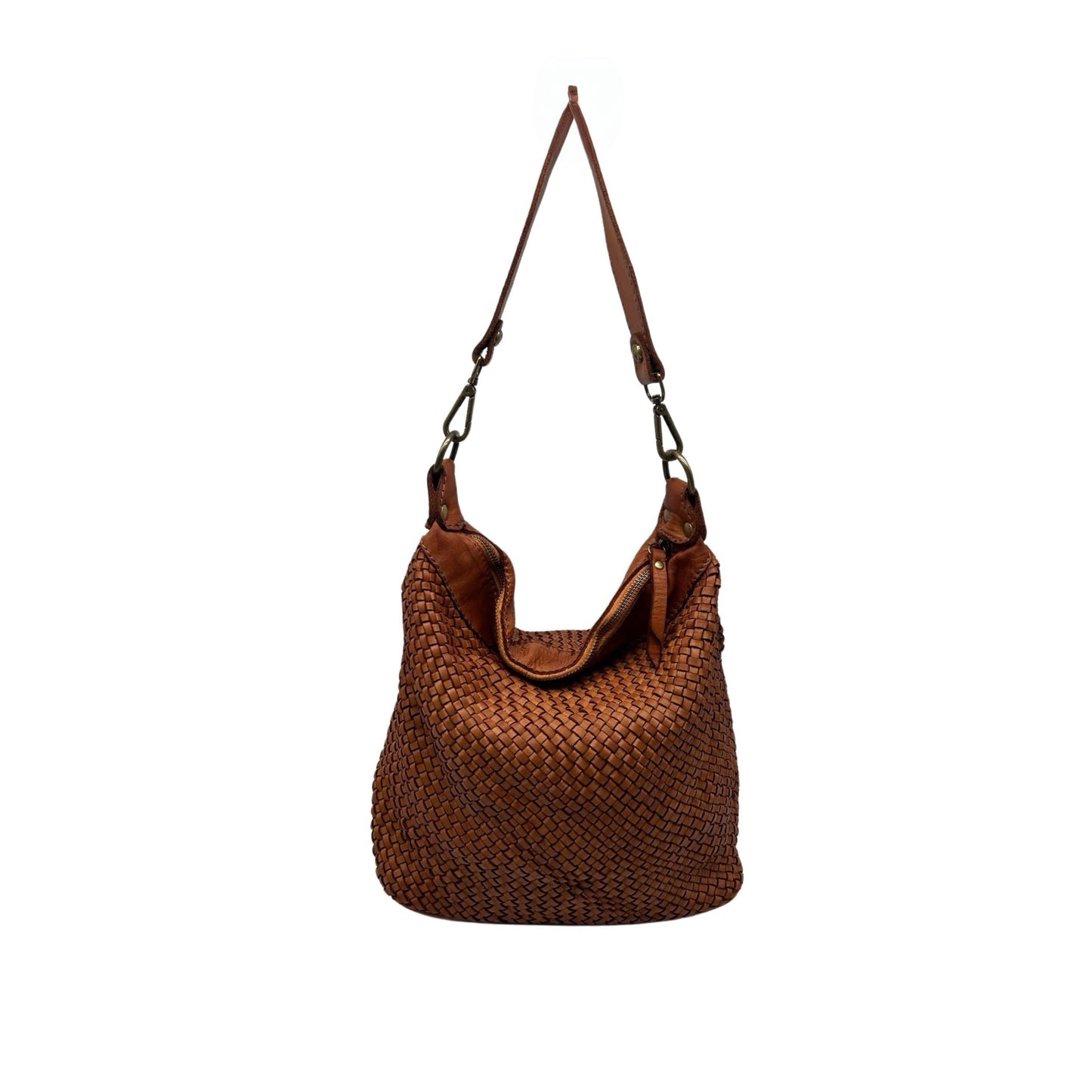 SAC SEAU EPAULE CUIR WASHED SILVIA