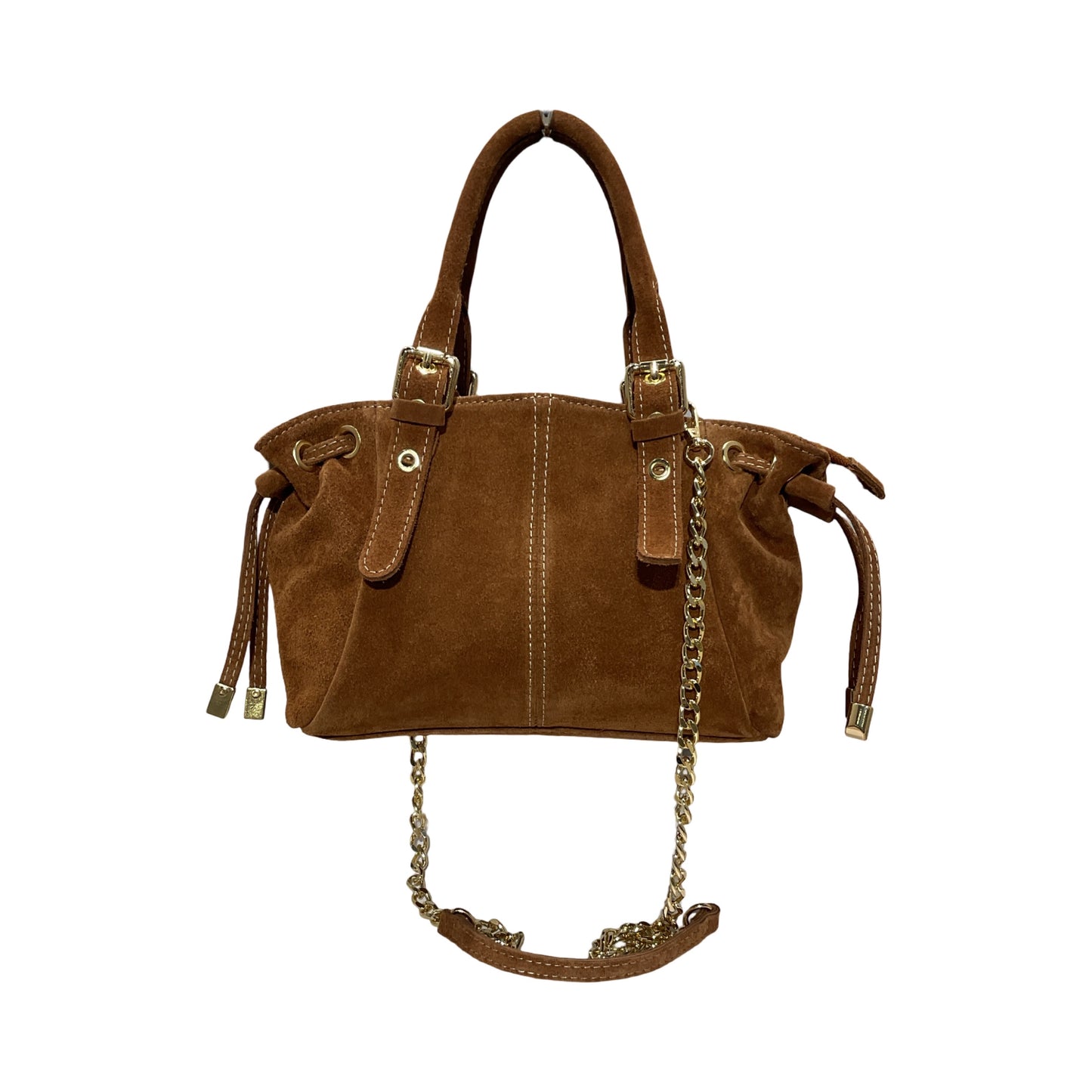 SAC CUIR SUEDE "MINI LACET" SMALL