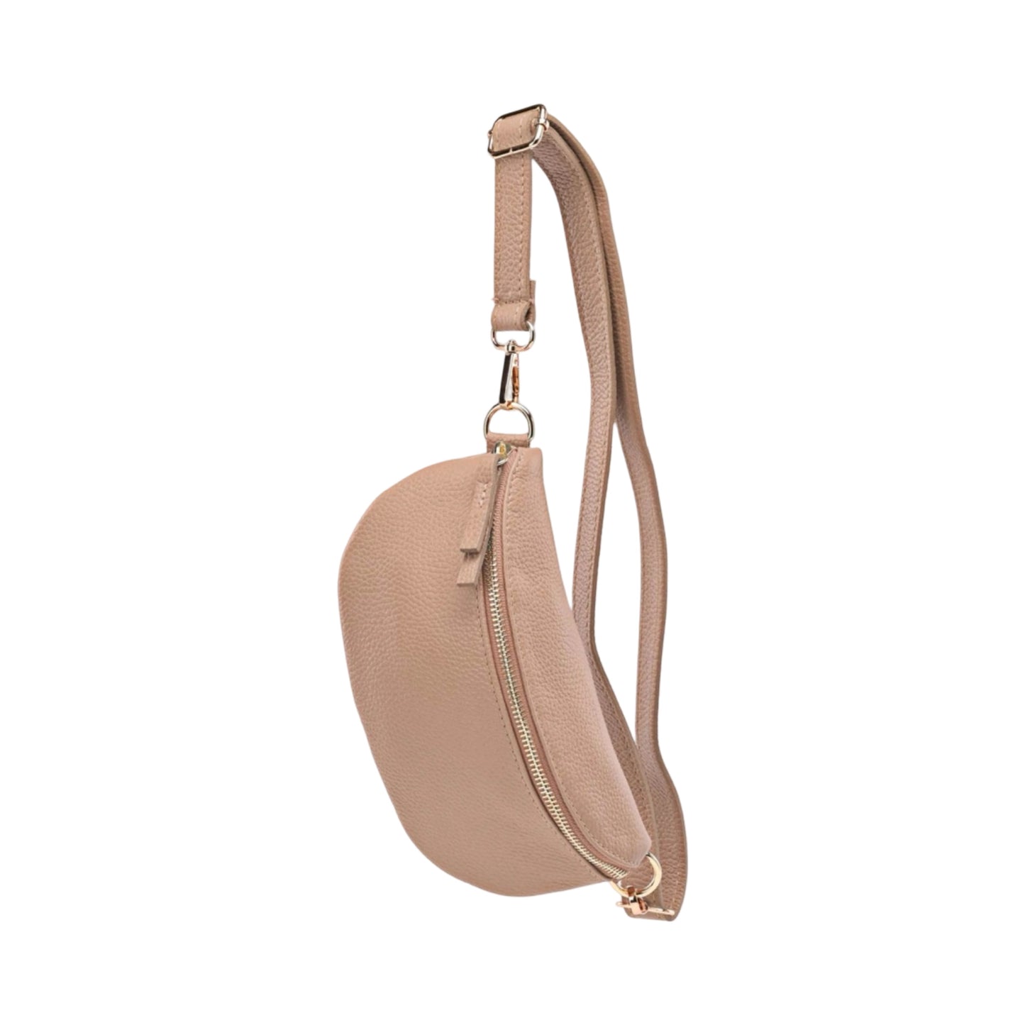 Sac Banane en Cuir Grainé 22cm
