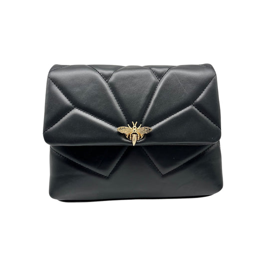 SOPHIE BLACK QUILTED LEATHER BAG