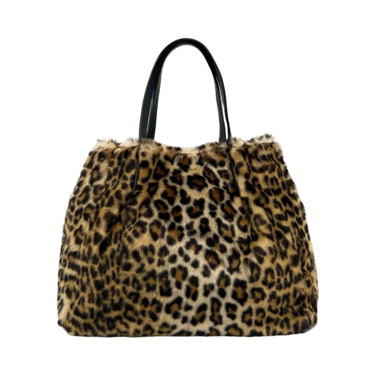 SAC FOURURE GARNI CUIR