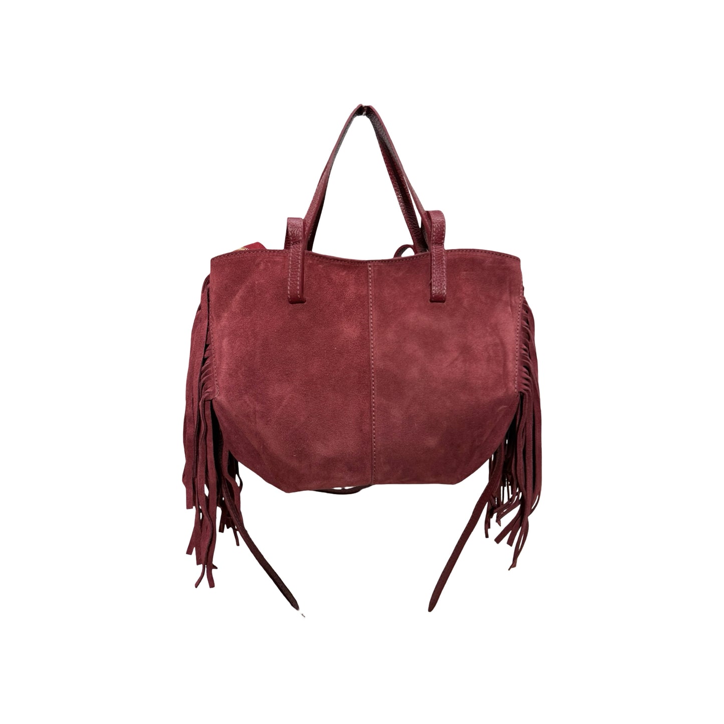 SAC CUIR SUEDE MINI SHOP FRANGE