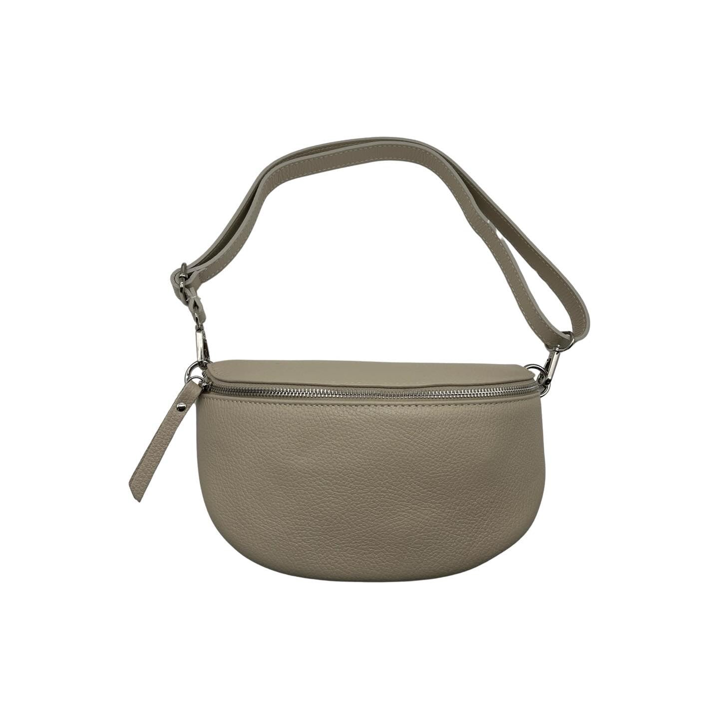 SAC BANANE LINA CUIR GRAINE 25CM