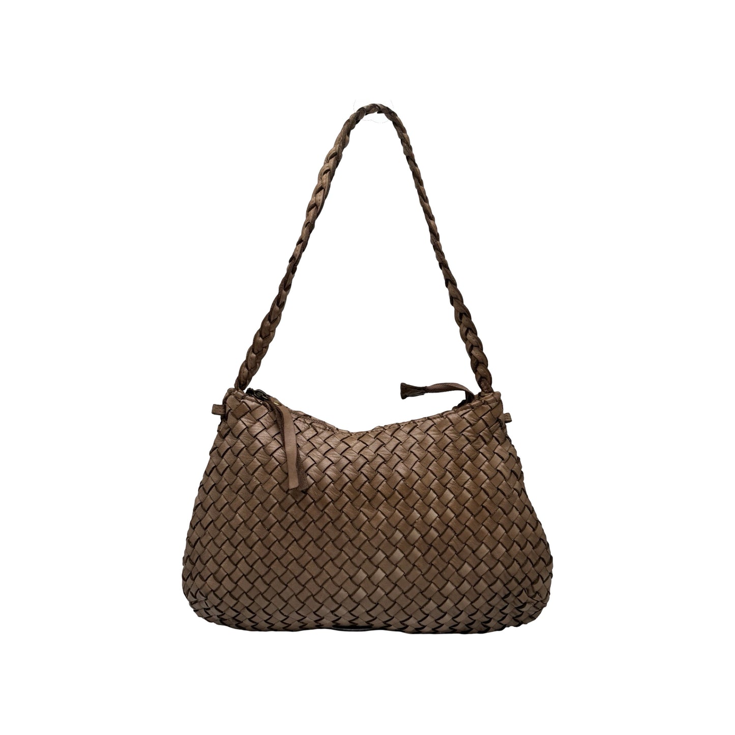 SAC EPAULE CUIR WASHED TRENDY