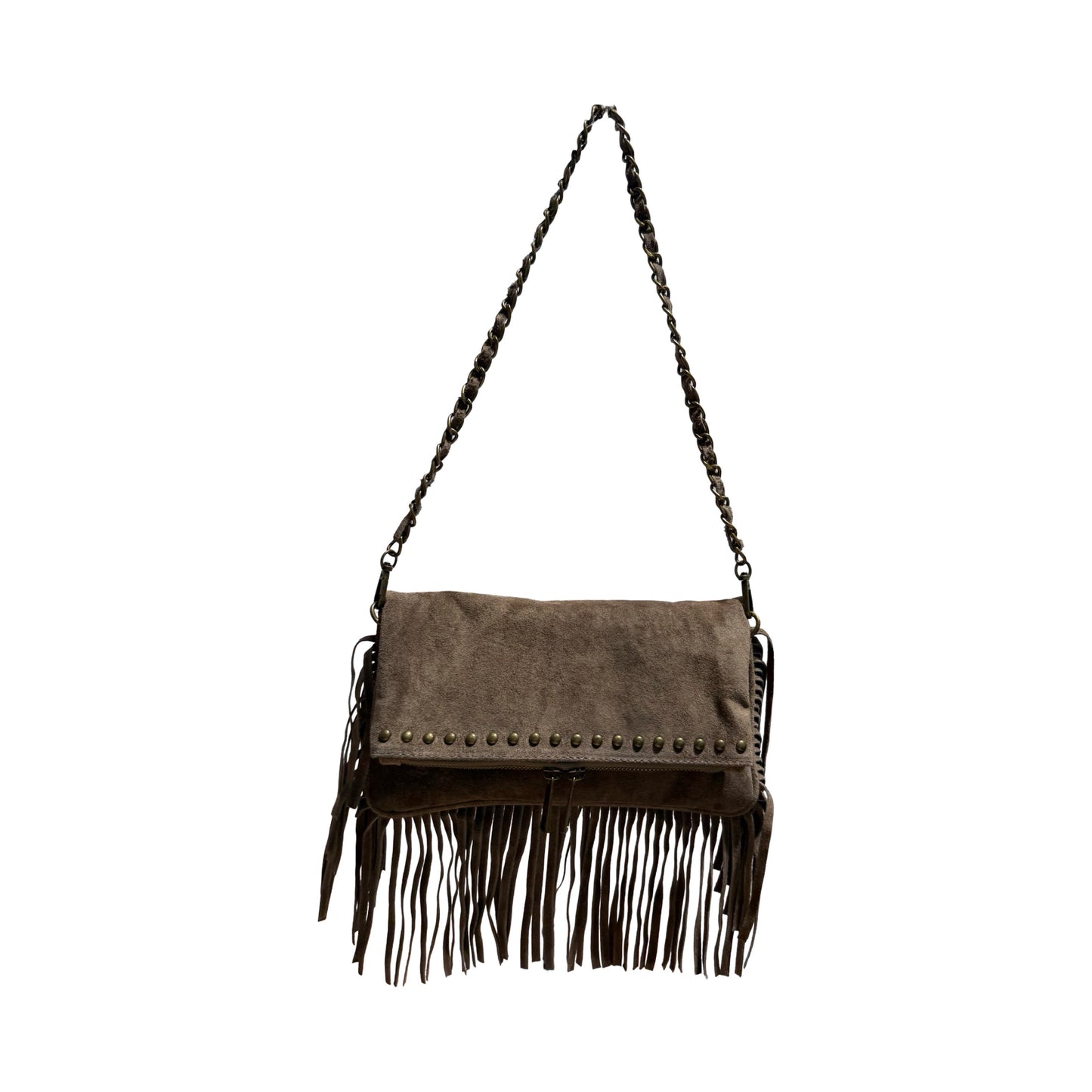 POCHETTE CUIR SUEDE MEDIUM