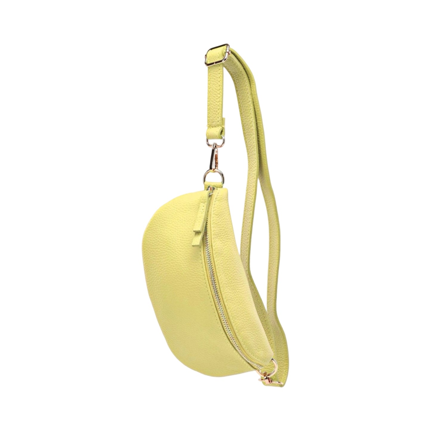SAC BANANE LINA CUIR GRAINE 25CM
