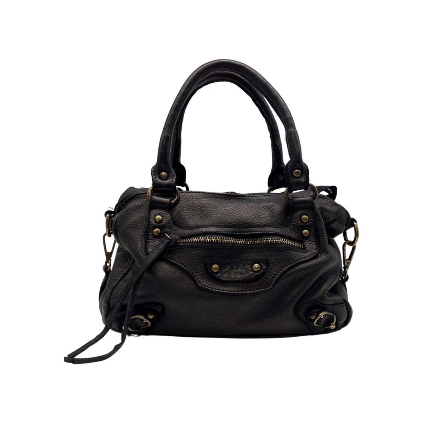 SAC EPAULE CUIR WASHED LUCIE