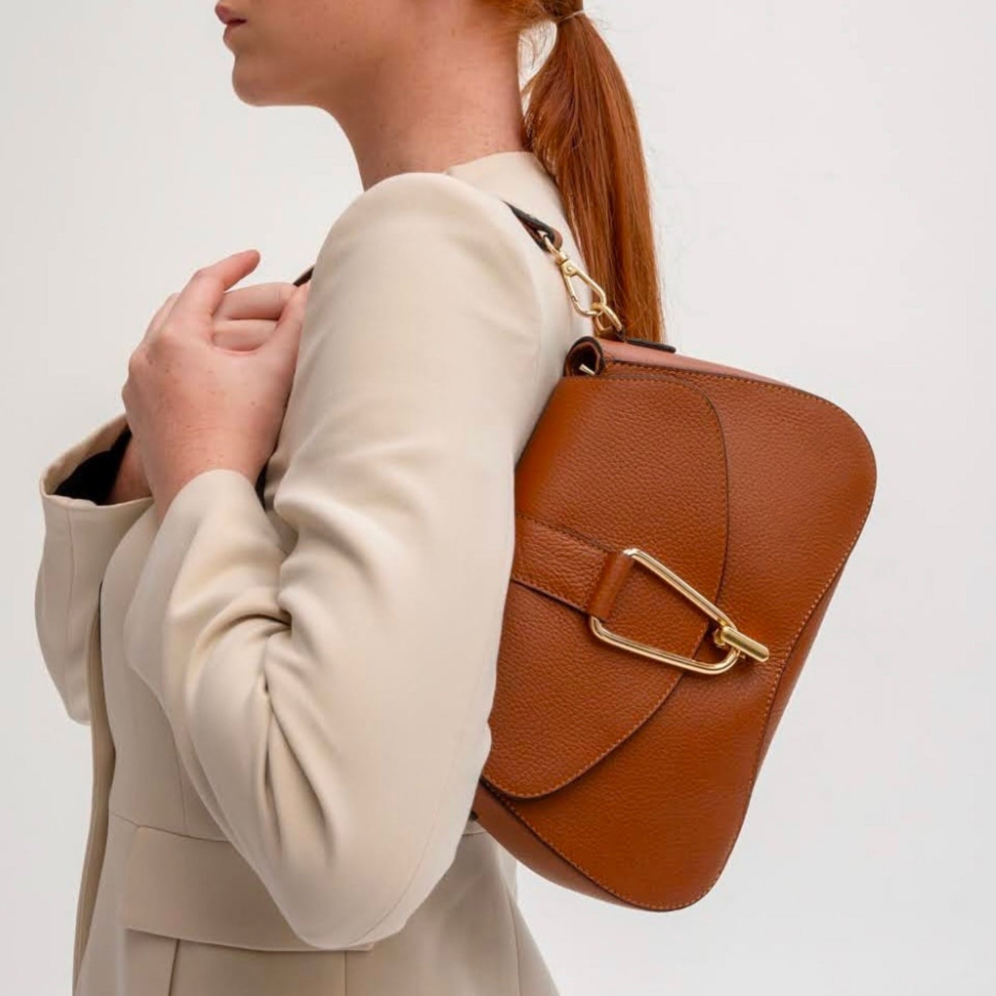 SAC CUIR GRAINE PERLA