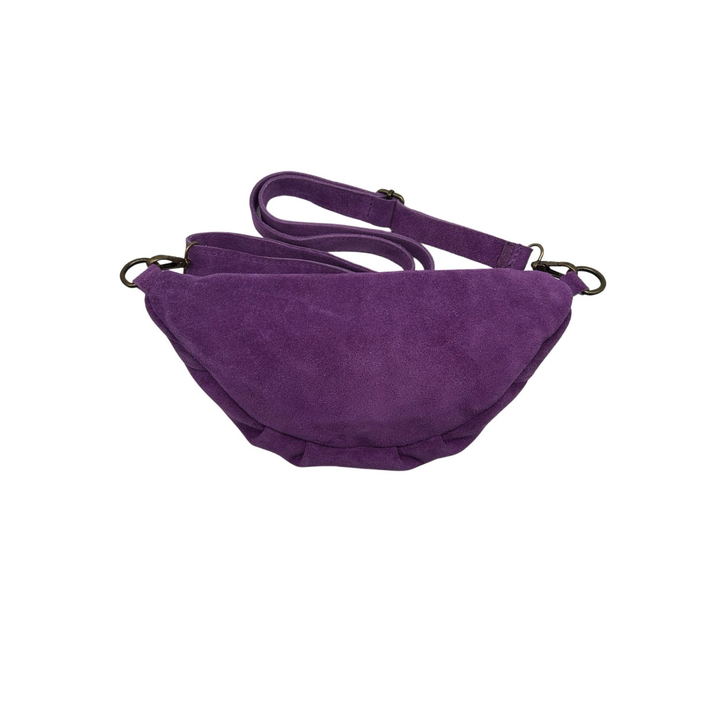 SAC BANANE CUIR DAIM JADE VIOLET