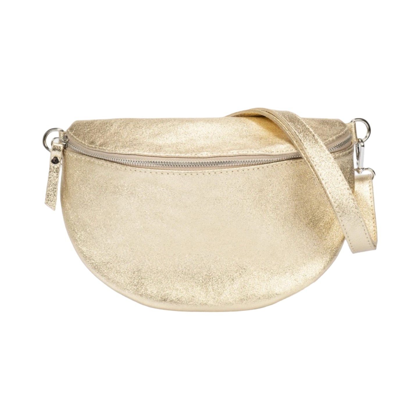 Sac Banane en Cuir Irisé 22cm