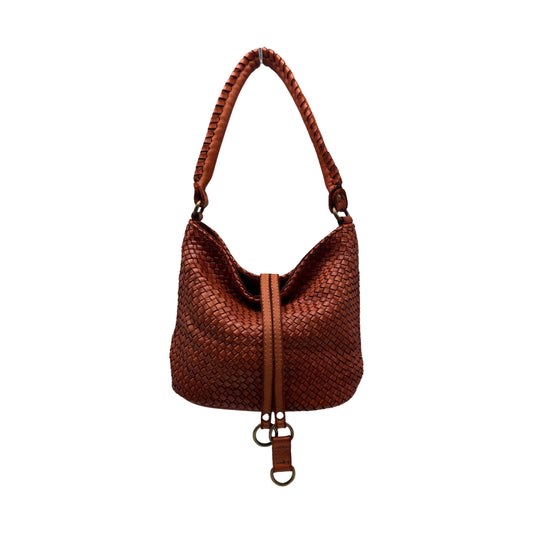 BRGITTE CAMEL WASHED PT LEATHER BAG