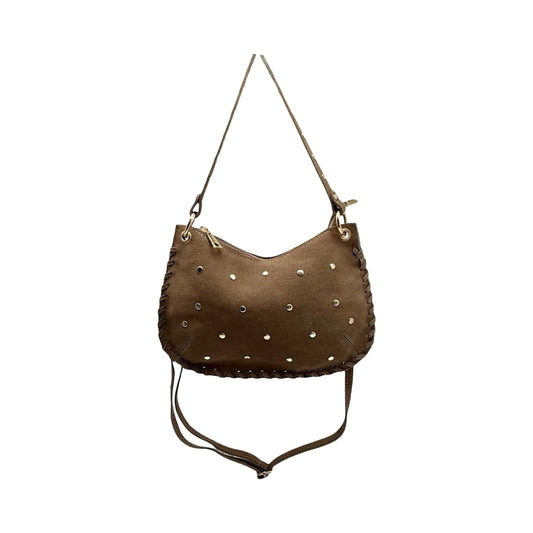 SAC CLOUTE CUIR SUEDE LEONIE