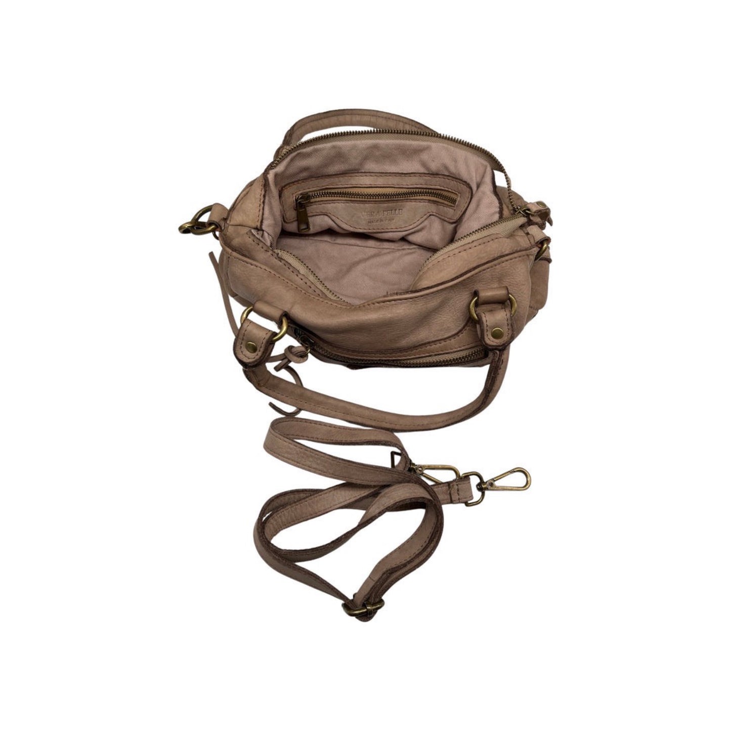 SAC EPAULE CUIR WASHED LUCIE