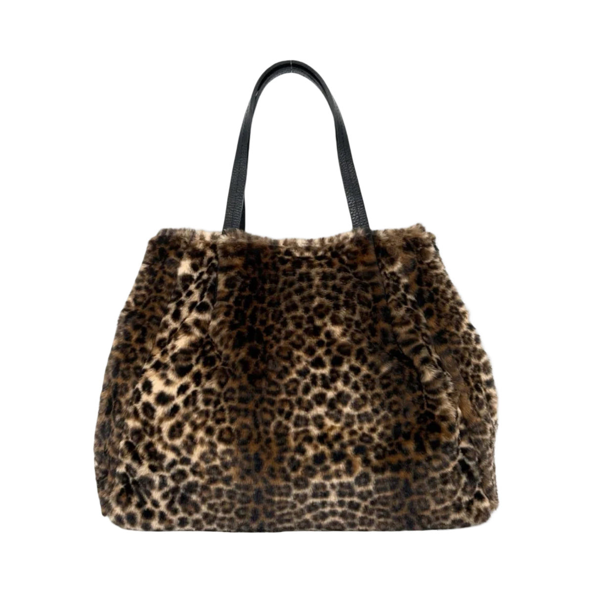 SAC FOURURE GARNI CUIR