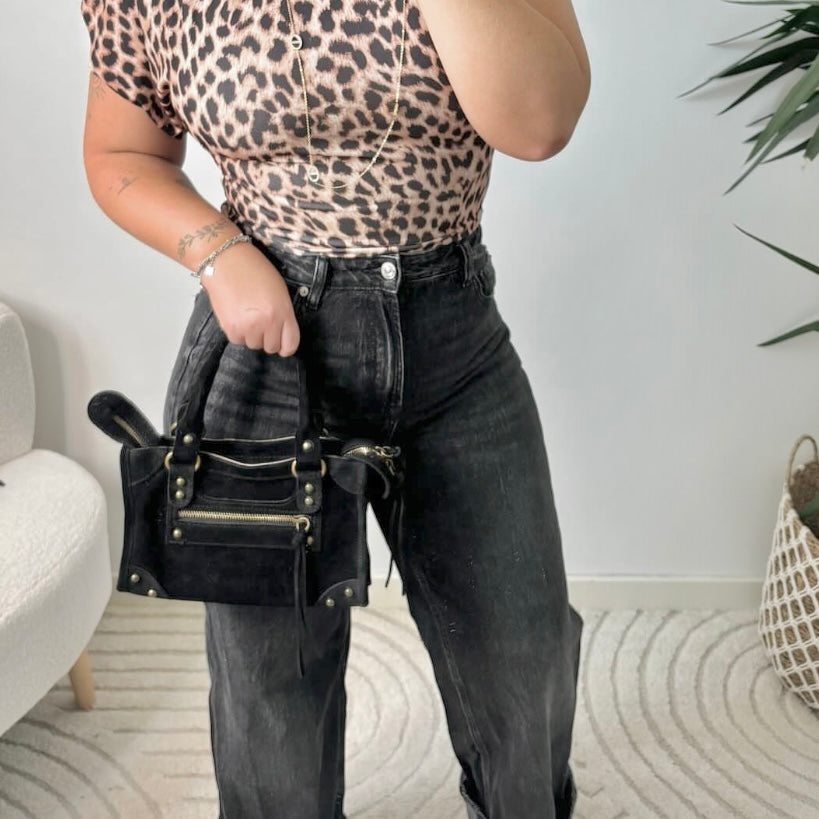 SAC A MAIN CUIR SUEDE JUDITH MINI