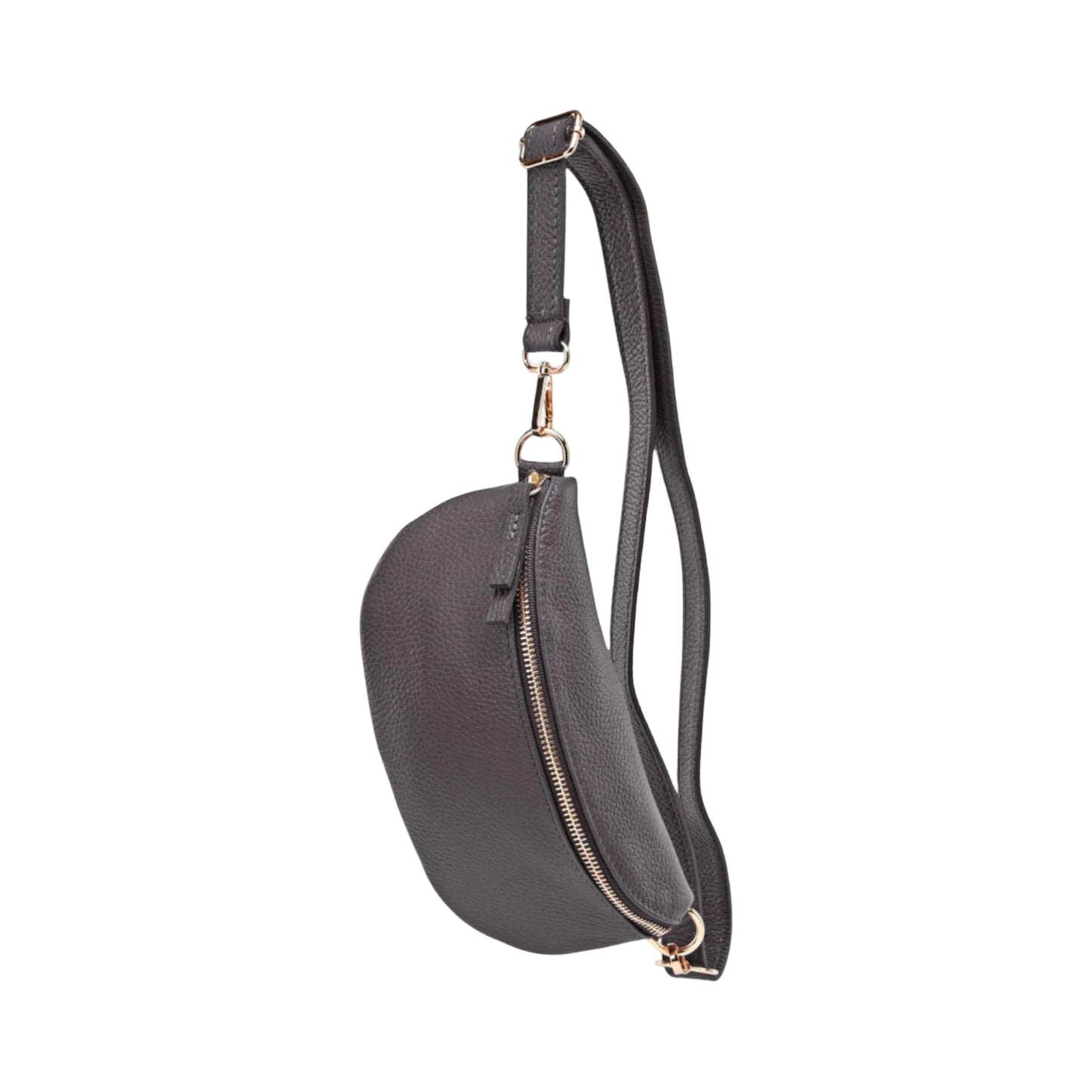 Sac Banane en Cuir Grainé 22cm
