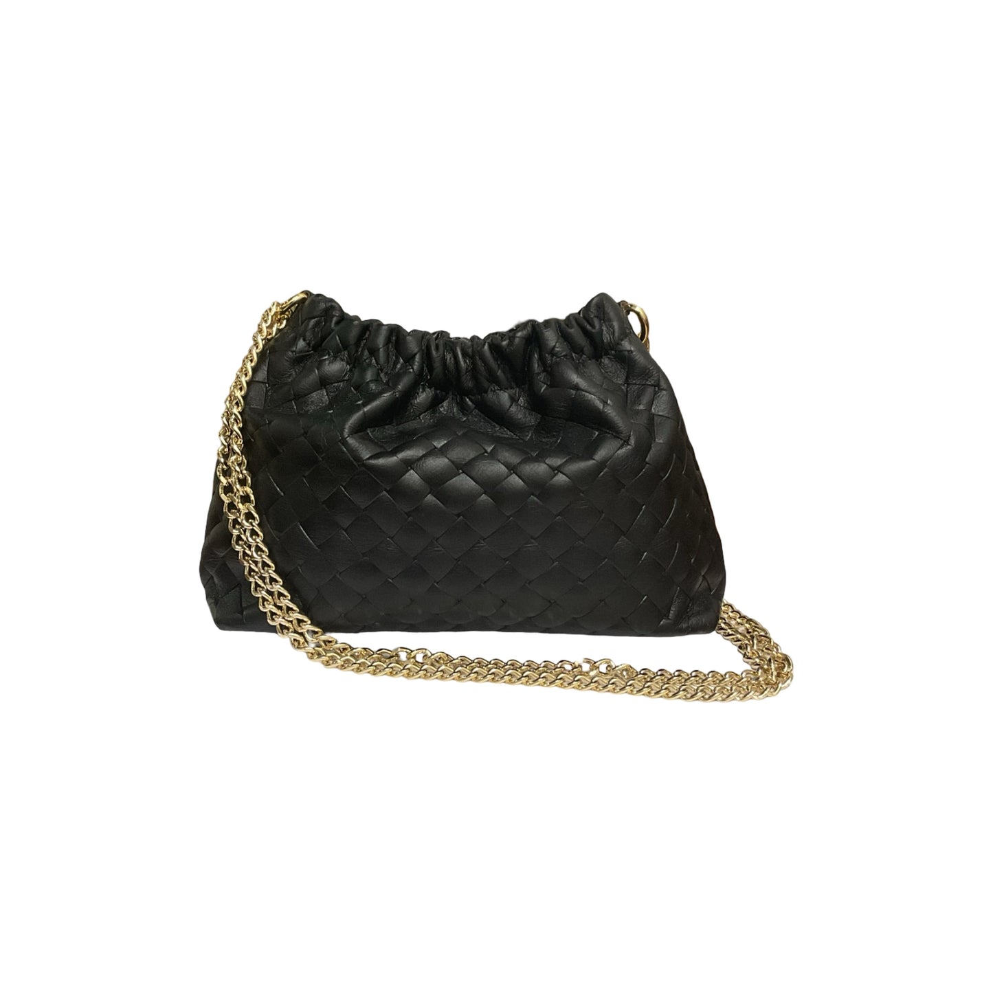 Sac cuir irisé tresse Plissa S