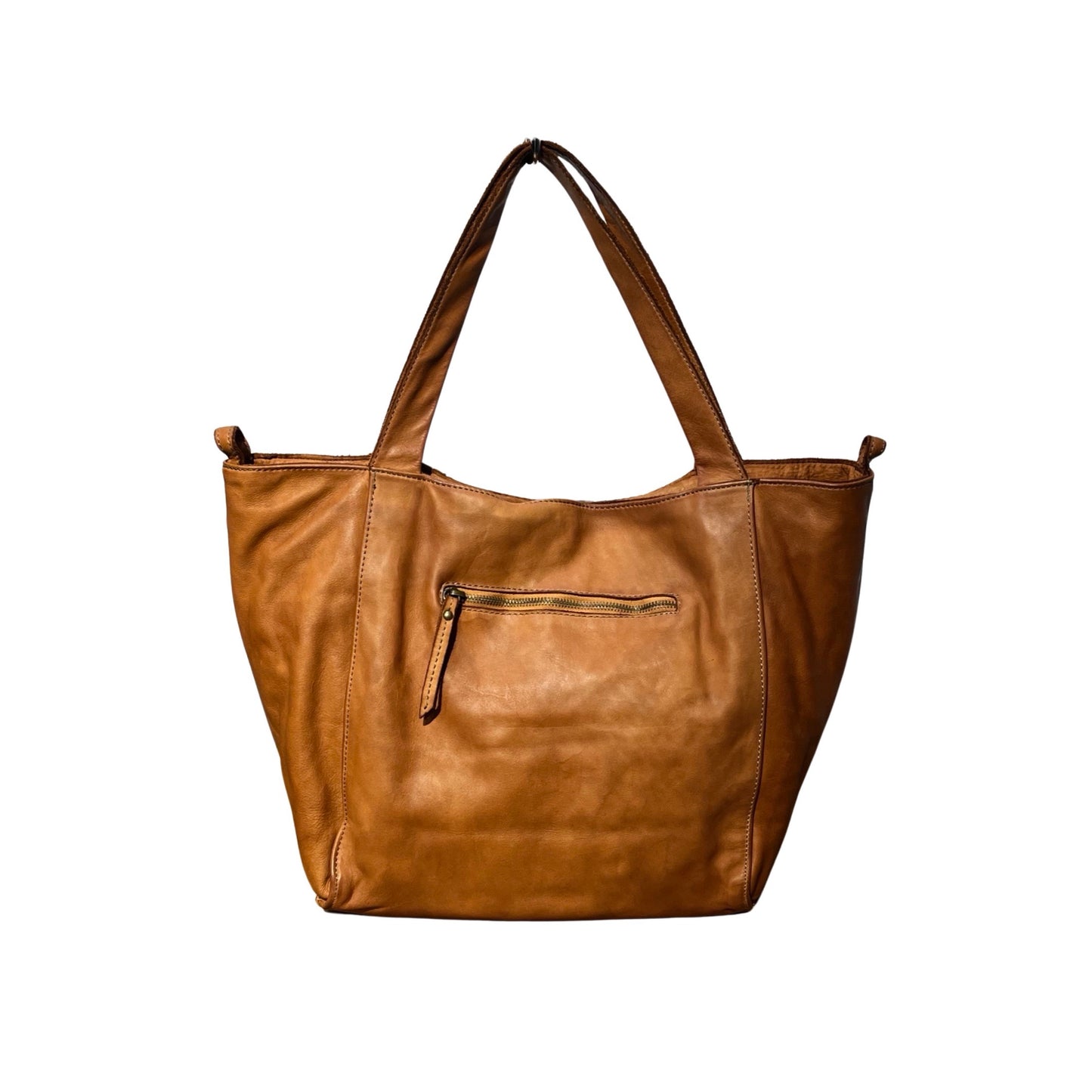 SAC CABAS CUIR TRESSE VINTAGE MARIANA