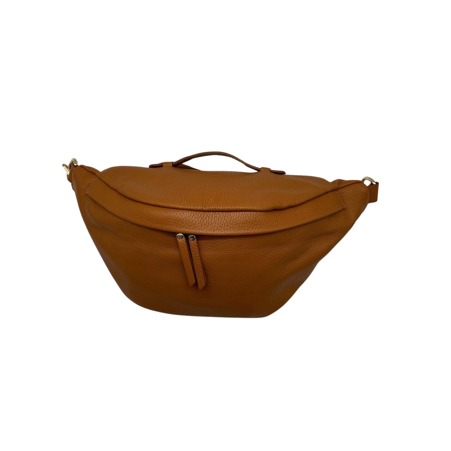 SAC BANANE CUIR GRAINE 39CM LOUNA