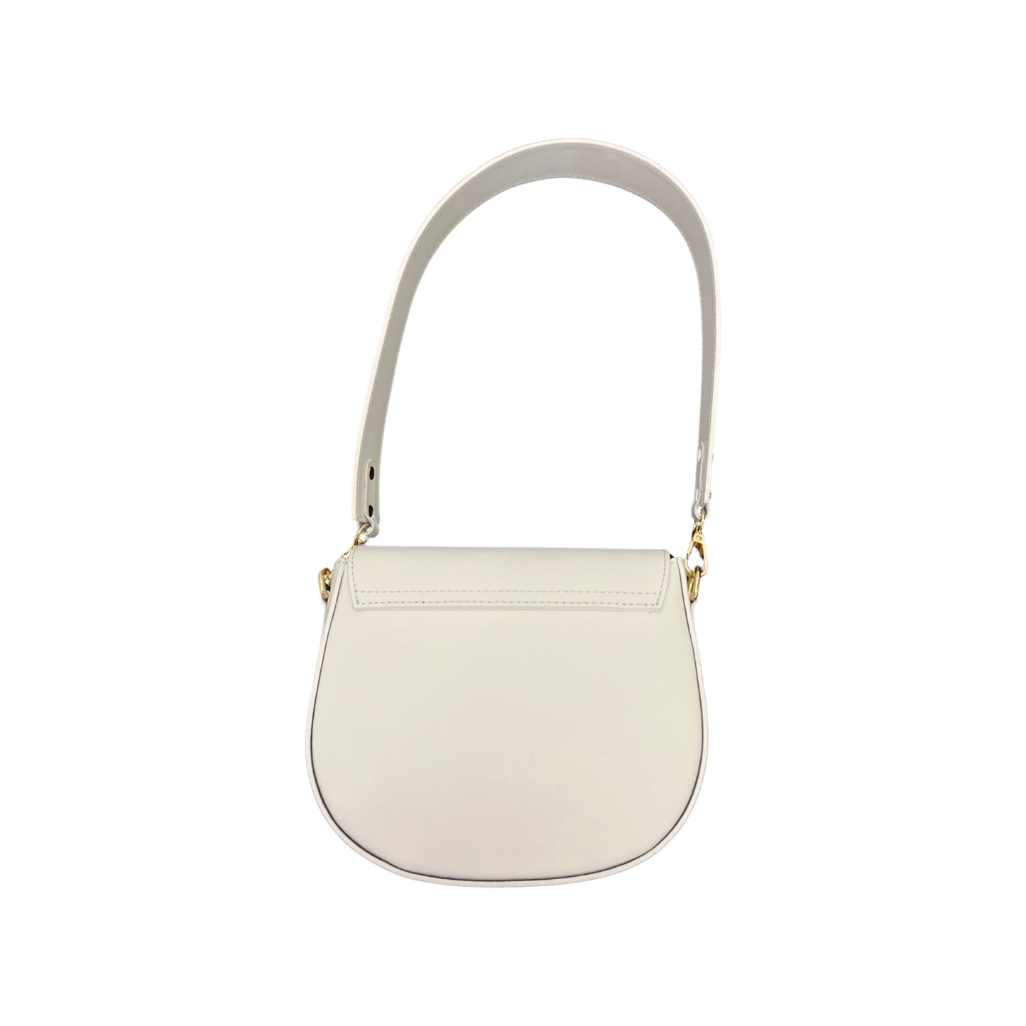 SAC BANDOULIERE CUIR LISSE LEONINE BLANC