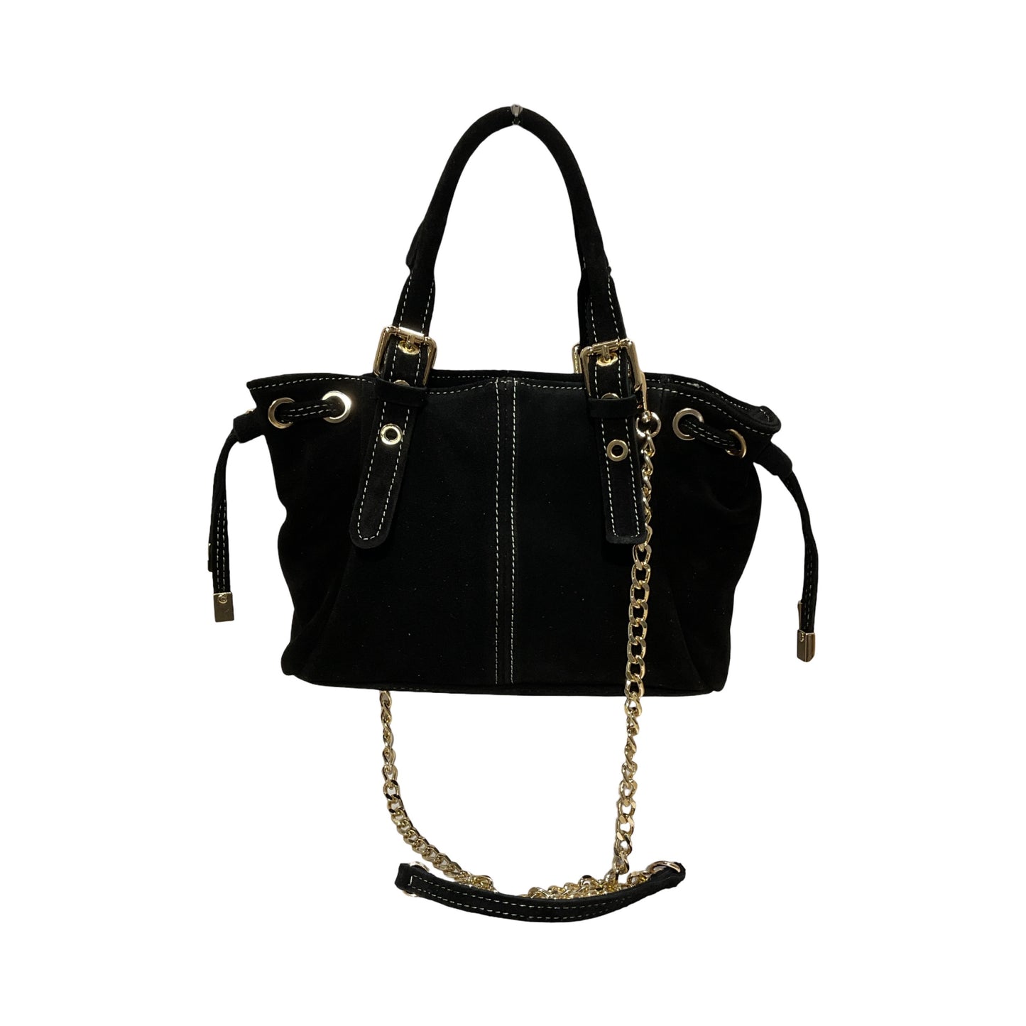 SAC CUIR SUEDE "MINI LACET" SMALL