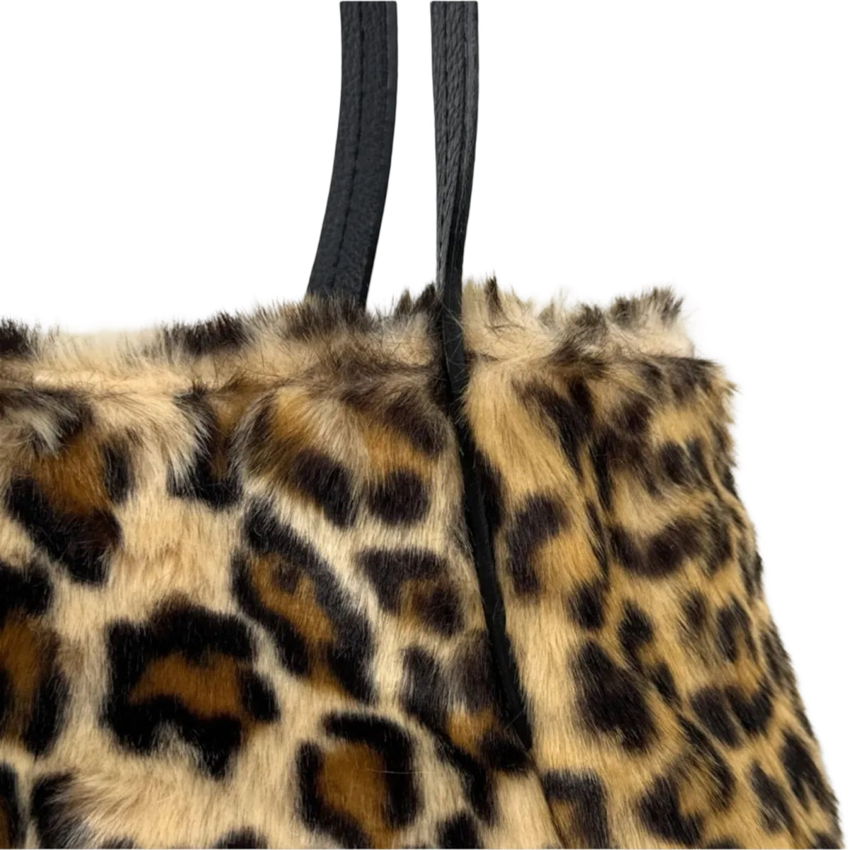 SAC FOURURE GARNI CUIR