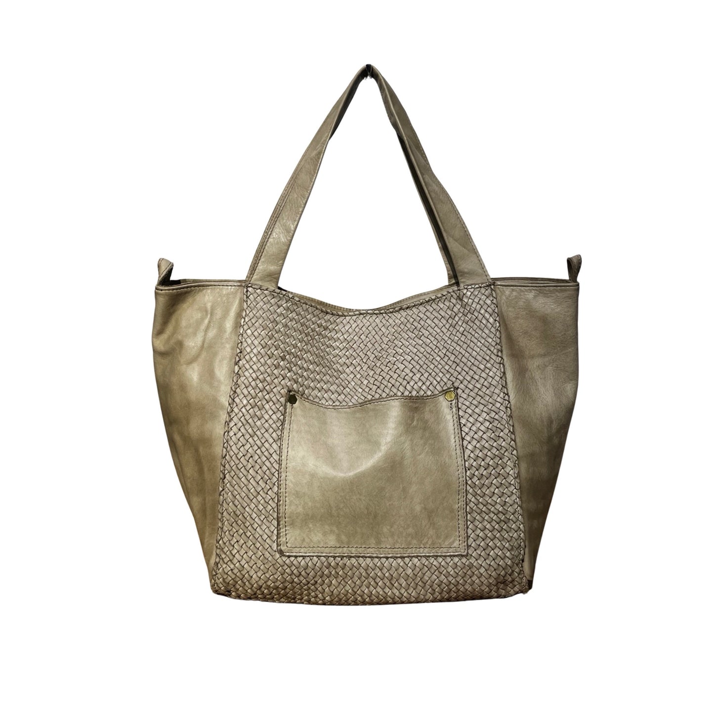 SAC CABAS CUIR TRESSE VINTAGE MARIANA