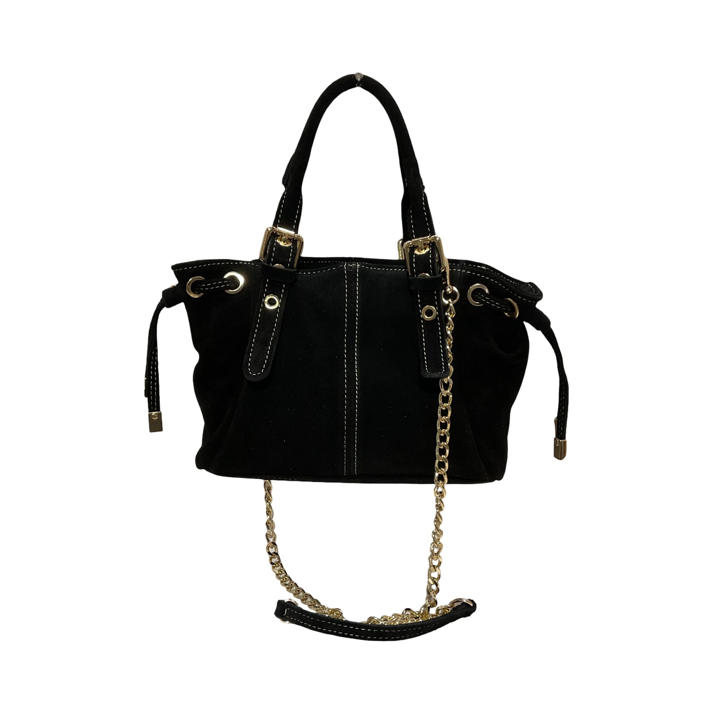 SAC CUIR SUEDE "MINI LACET" SMALL
