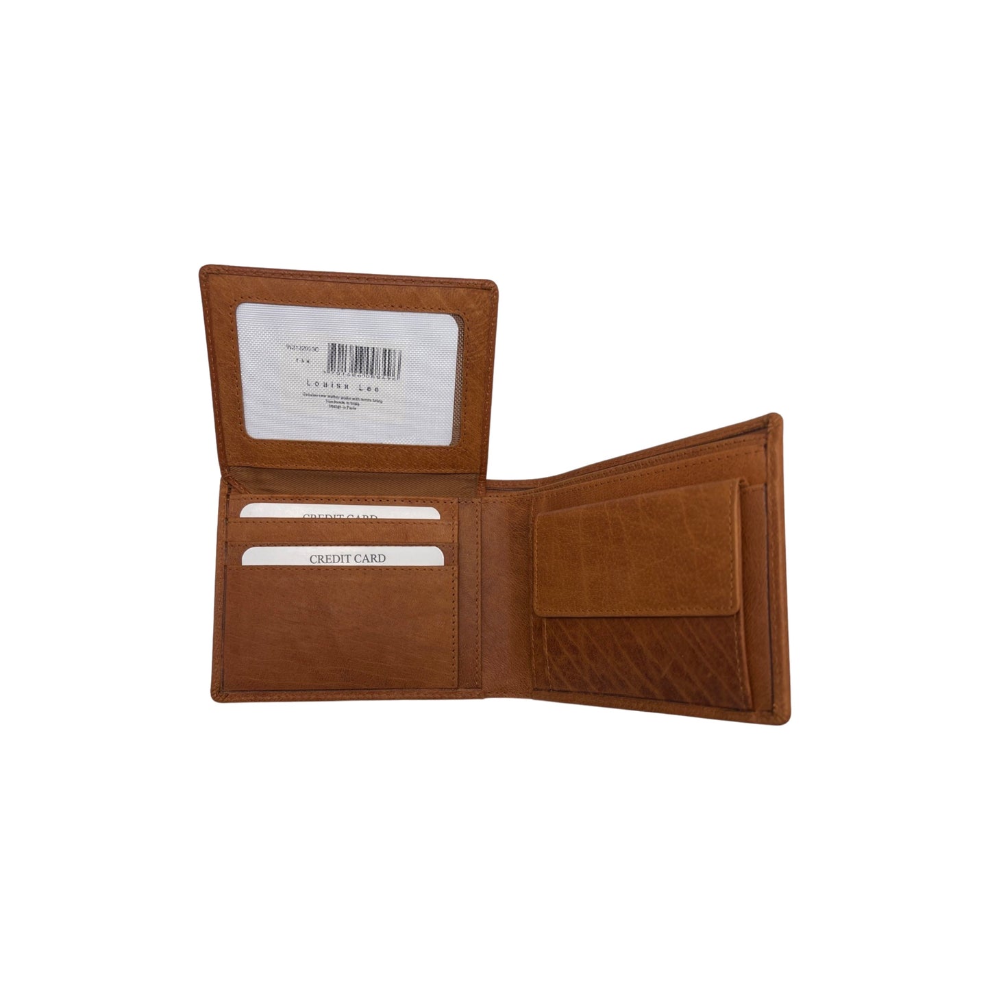 PORTE FEUILLE CUIR SAUVAGE SIMON CAMEL