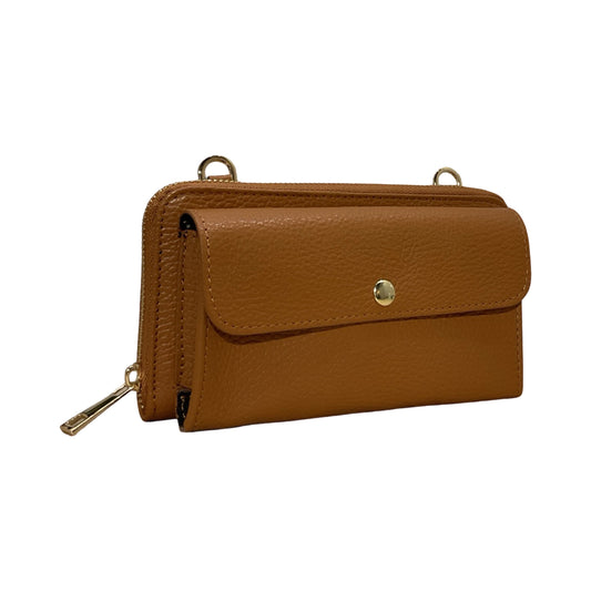 POCHETTE CUIR SUEDE HORIZONTAL