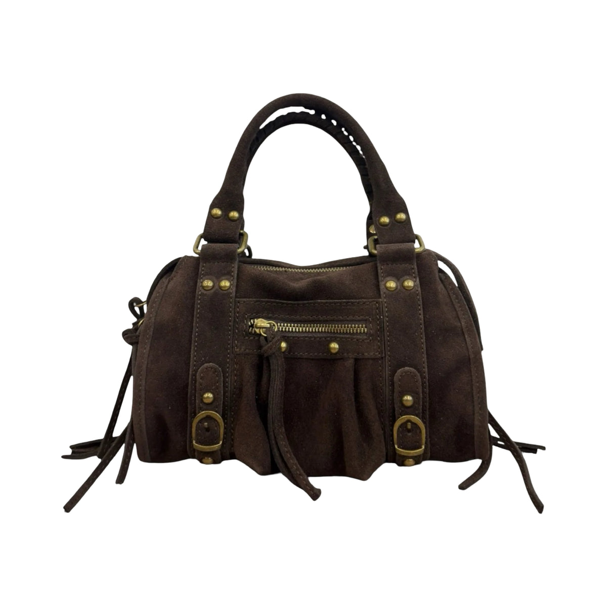 SAC CUIR SUEDE CAPUCINE S