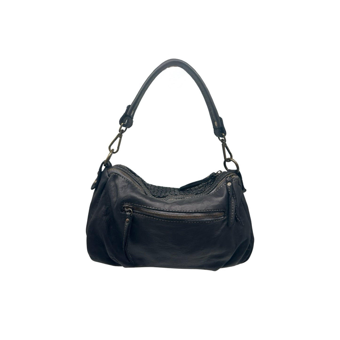 SAC EPAULE CUIR WASHED VINTAGE TERESA