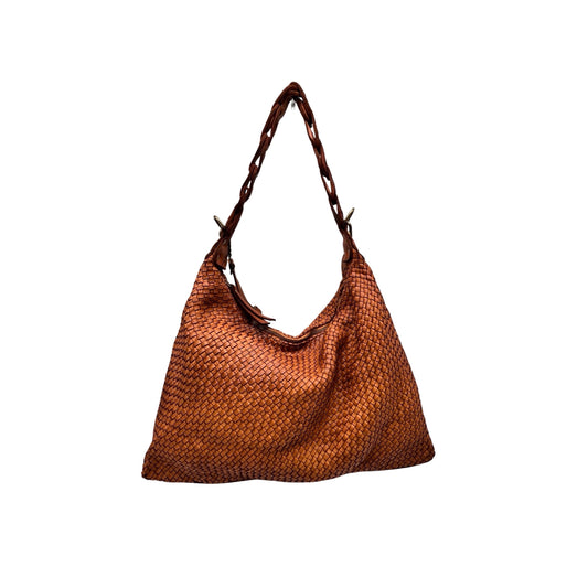 SAC EPAULE CUIR TRESSE VINTAGE PALOMA