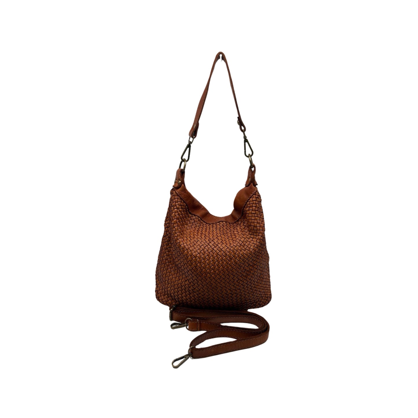 SAC SEAU EPAULE CUIR WASHED SILVIA