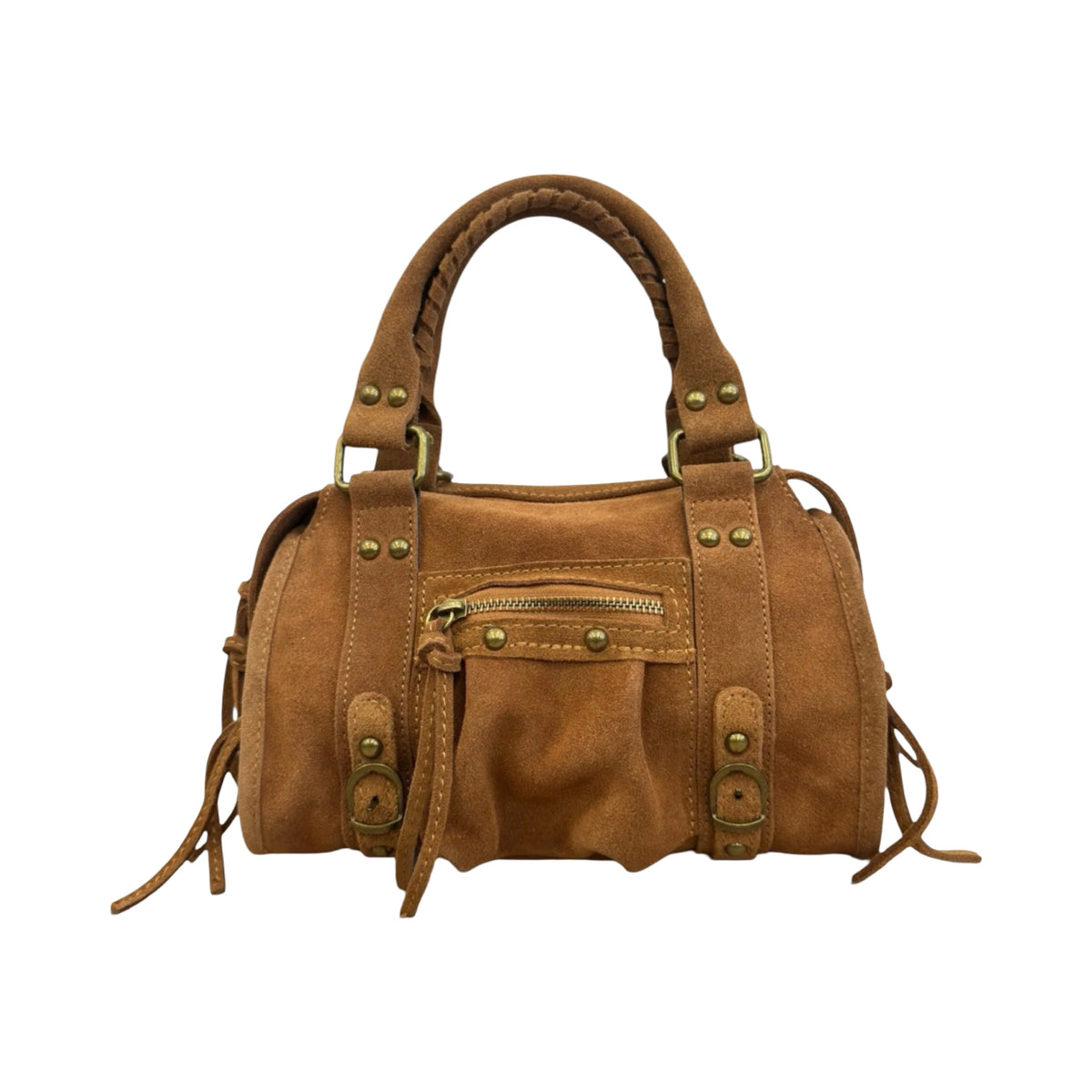 SAC CUIR SUEDE CAPUCINE S