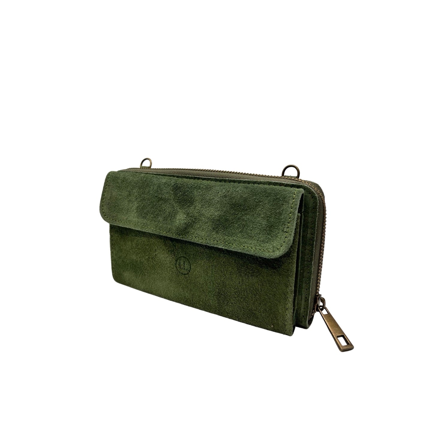 POCHETTE CUIR SUEDE HORIZONTAL