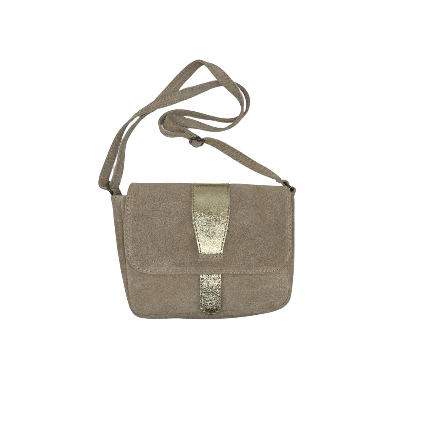 SAC BANDOULIERE CUIR SUEDE ROMANE