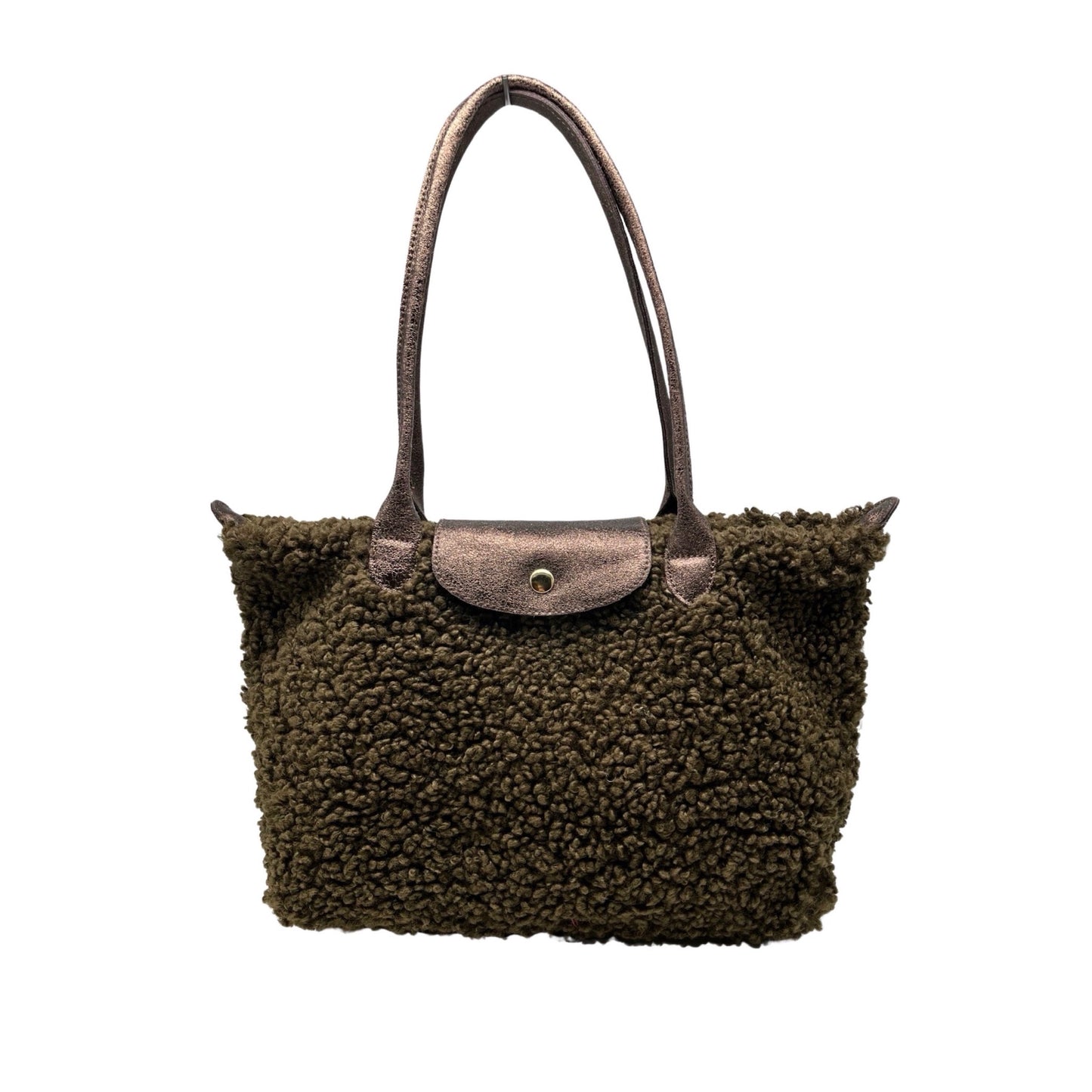 SAC TEDDY TEXTILE GARNI CUIR