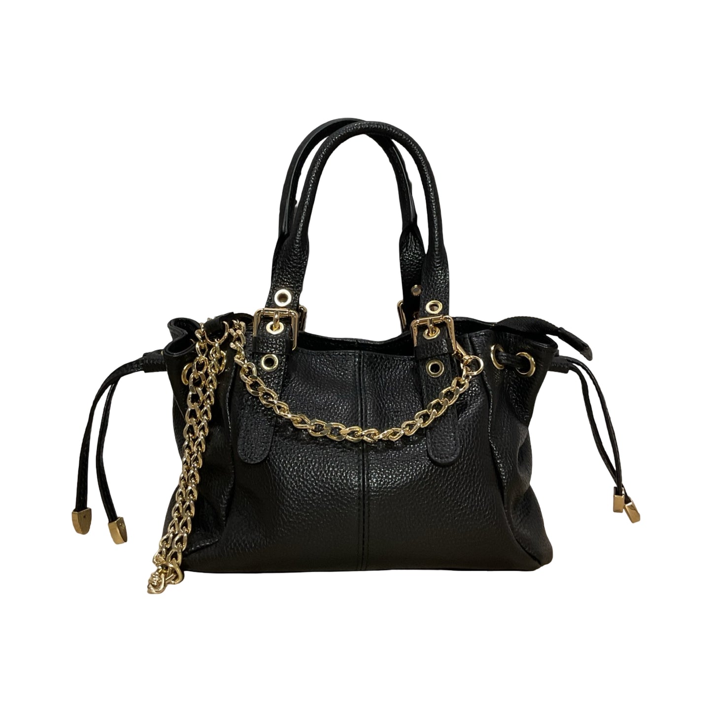 SAC CUIR GRAINÉ LACET MINI
