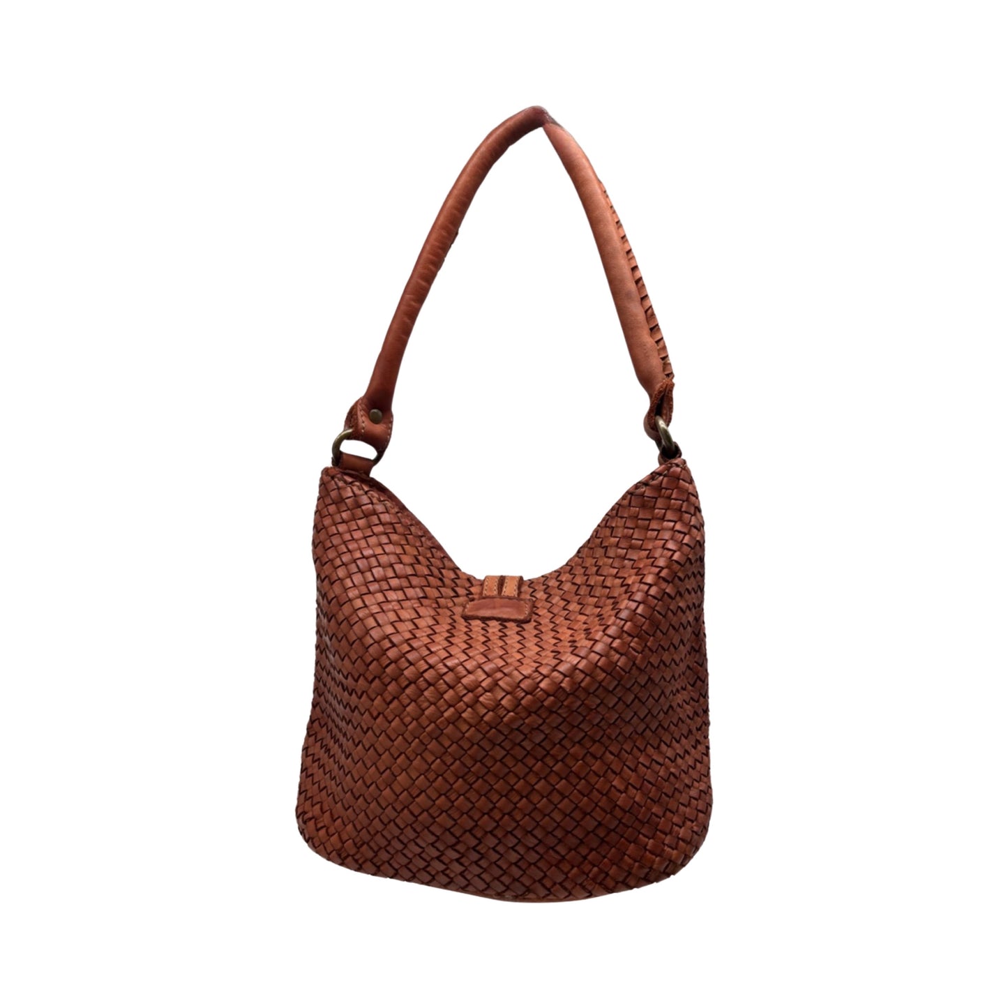 SAC CUIR WASHED PT BRGITTE CAMEL