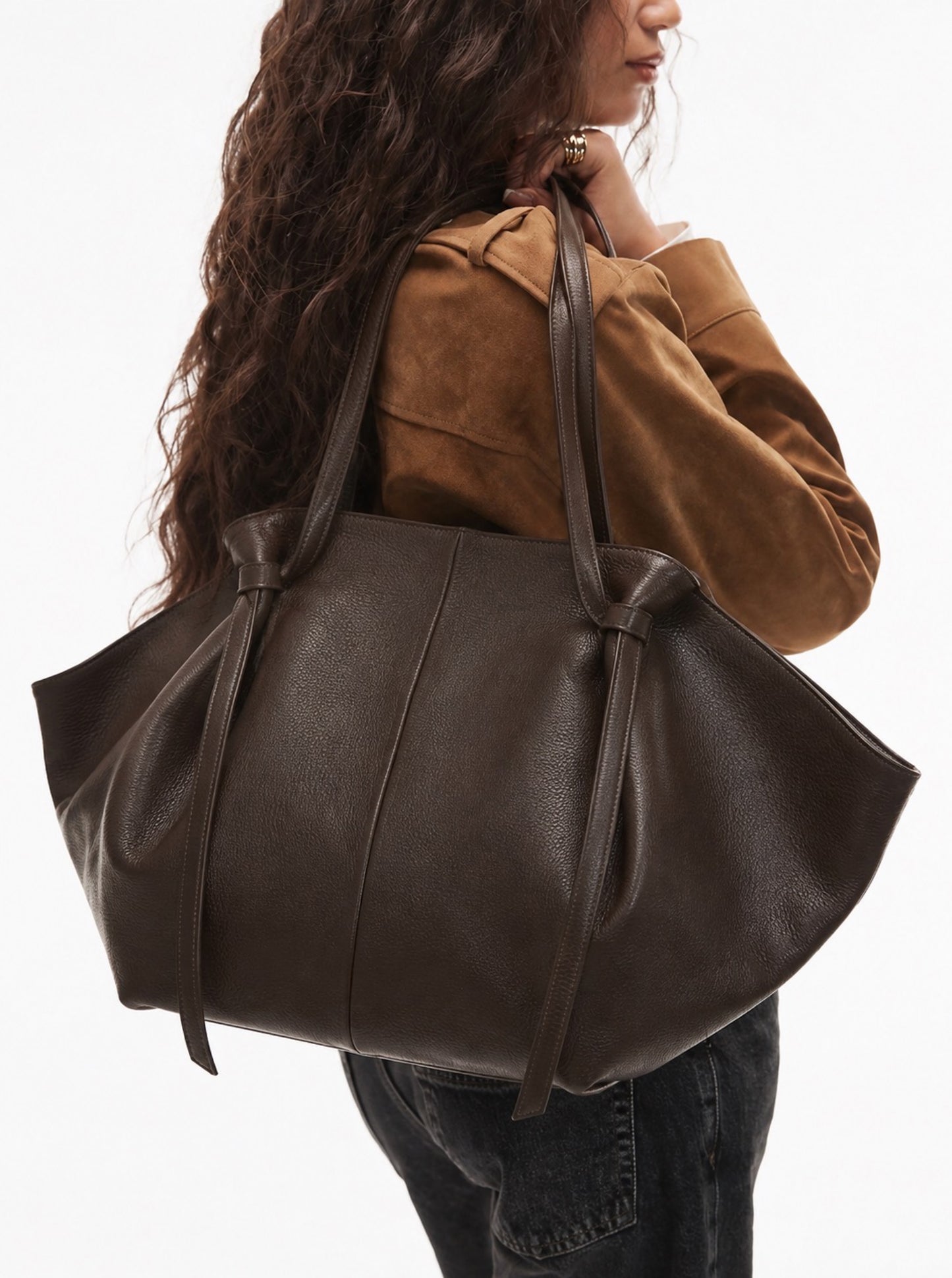 SAC CUIR GRAINÉ SHOPPING