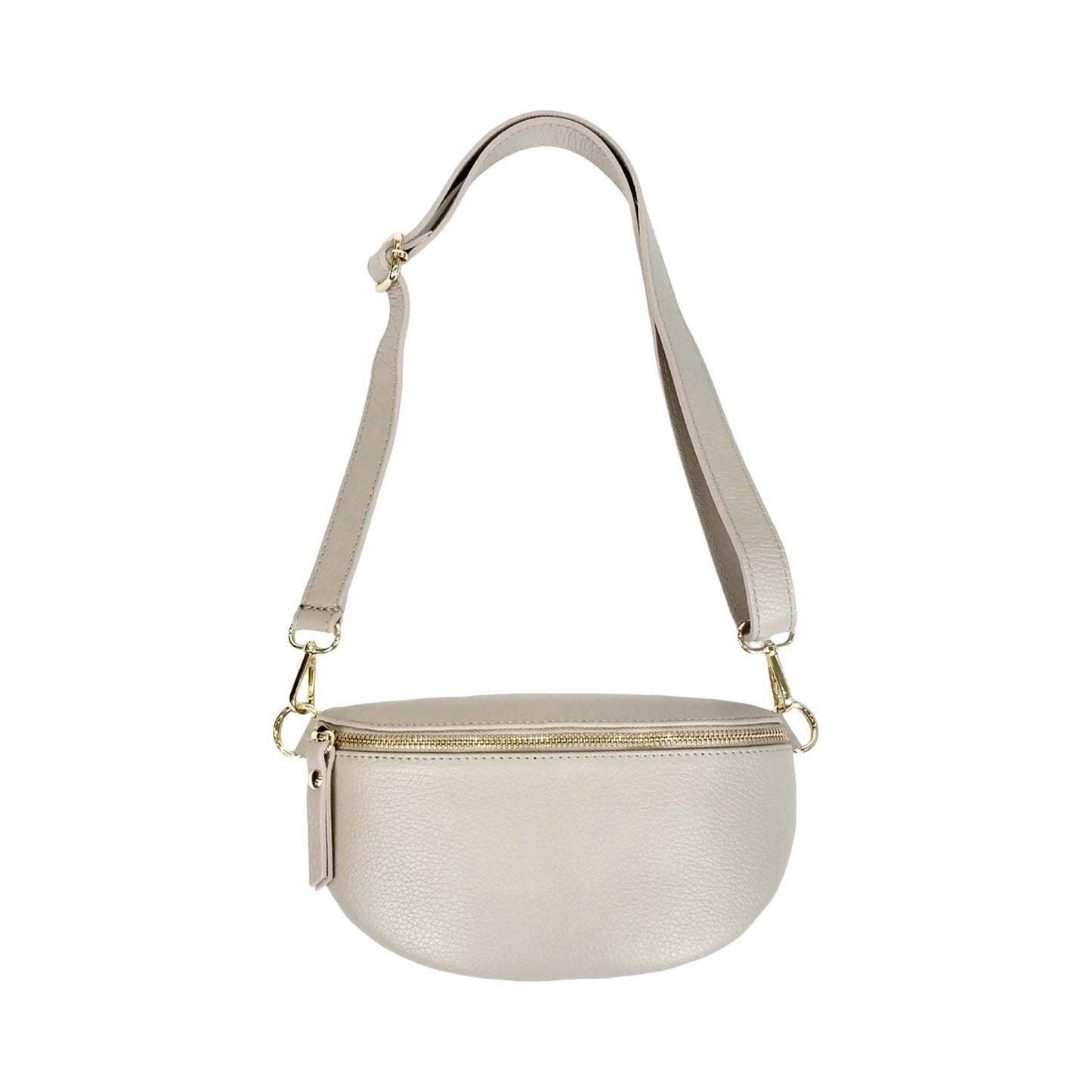 Sac Banane en Cuir Grainé 22cm
