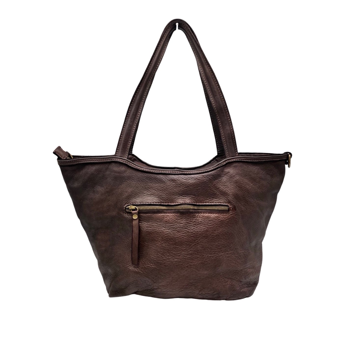 SAC SHOPPING CUIR WASHED PAMELA