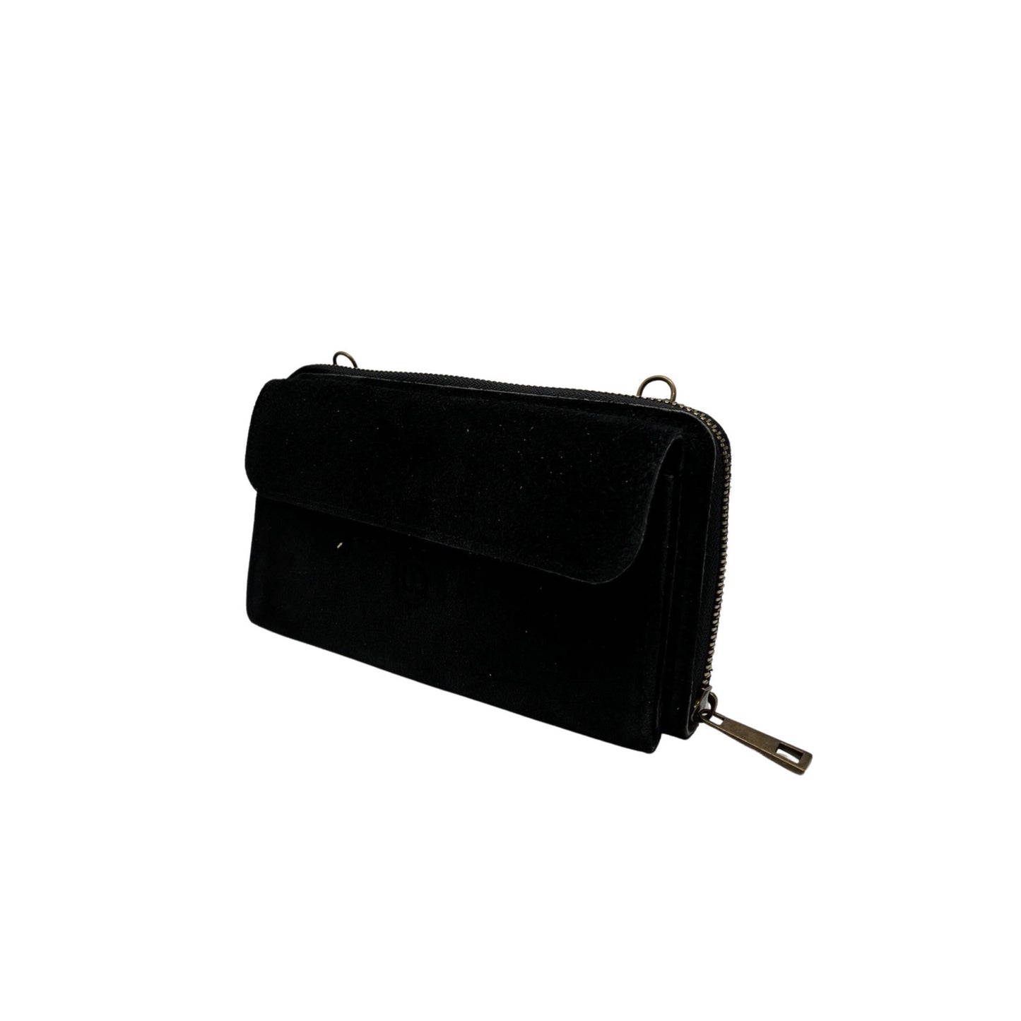 POCHETTE CUIR SUEDE HORIZONTAL