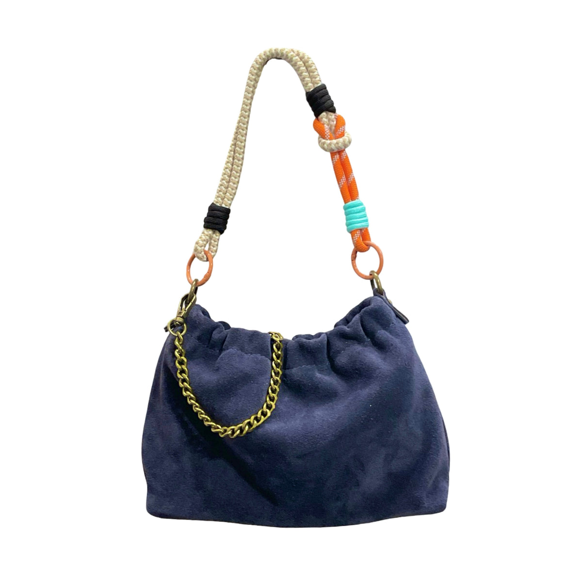 Sac cuir suéde cordon Plissa S